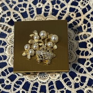 2 Lipstick Case & Lip Fix Mirror - Rare MCM Jeweled Purse Accessory/ Compact NOS